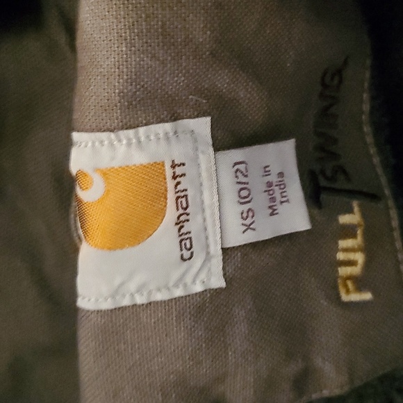 😍carhartt full swing sherpa lined canvas jacket size women's XS - Picture 7 of 9